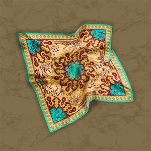 تصویر 2 از گالری عکس روسری طرح تذهیب با خوشنویسی فارسی