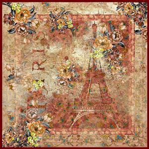 تصویر 1 از گالری عکس روسری با طرح زیبای برج ایفل