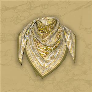 تصویر 5 از گالری عکس روسری گلدار با قاب و طرح ایرانی قدیمی