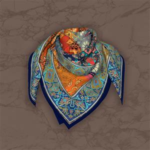 تصویر 5 از گالری عکس روسری با طرح سنتی کاشی و فرش ایرانی