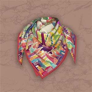 تصویر 5 از گالری عکس طرح روسری با نمادهای اختصاصی رنگارنگ