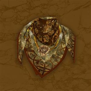 تصویر 5 از گالری عکس روسری سلطنتی قهوه ای بژ
