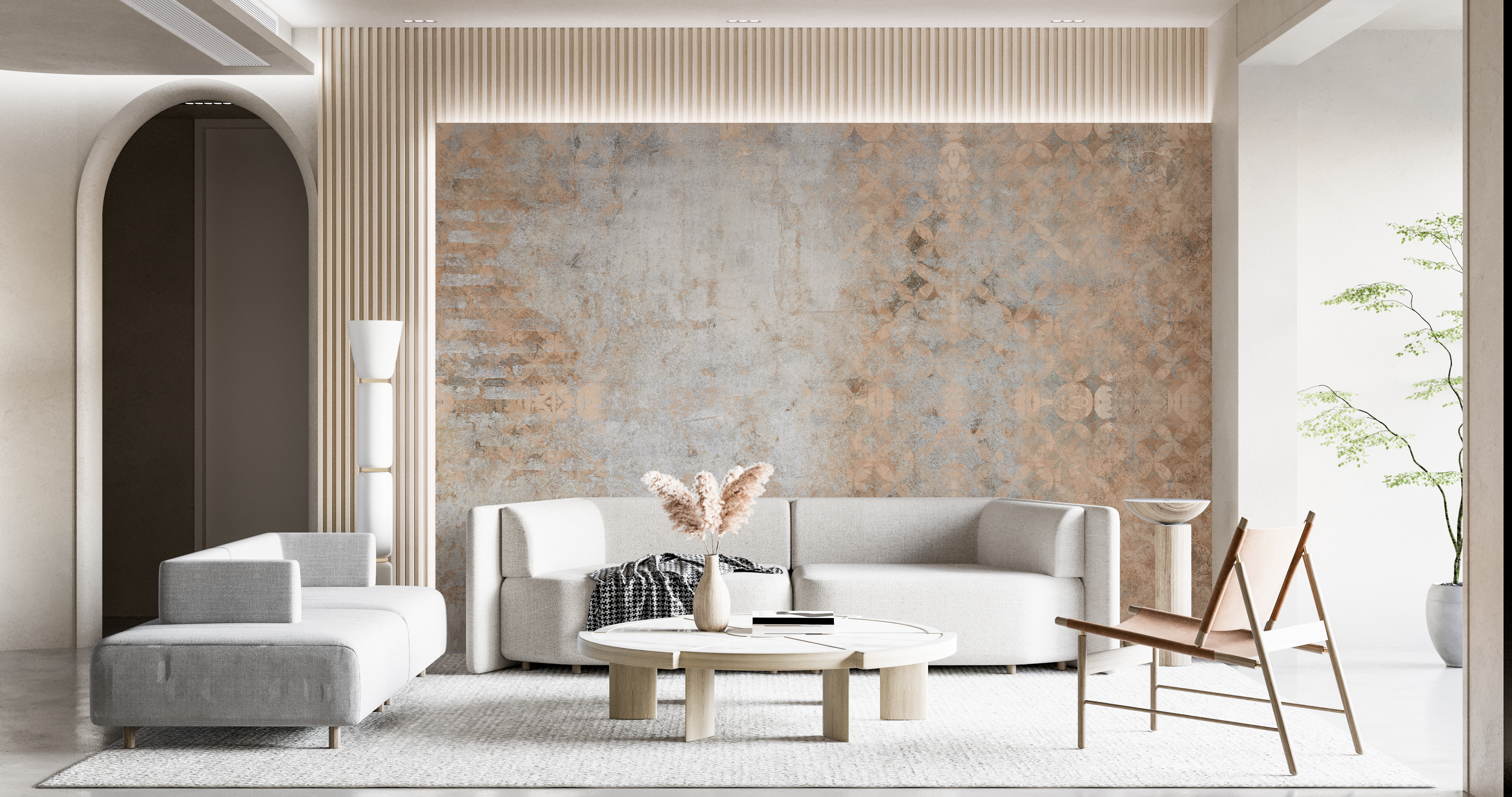 موکاپ پوستر دیواری هال و نشیمن با مبلمان طرح ماکت لایه باز رندر سه بعدی مجموعه 2