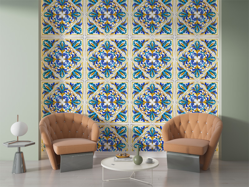 طرح کاشی ایتالیایی