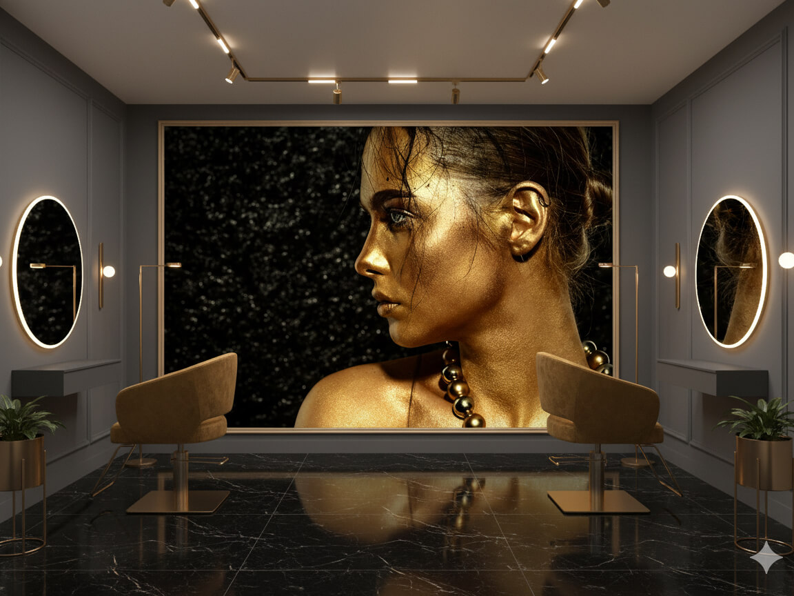 مجموعه پرتره فشن و زیبایی زنانه با نورپردازی هنری