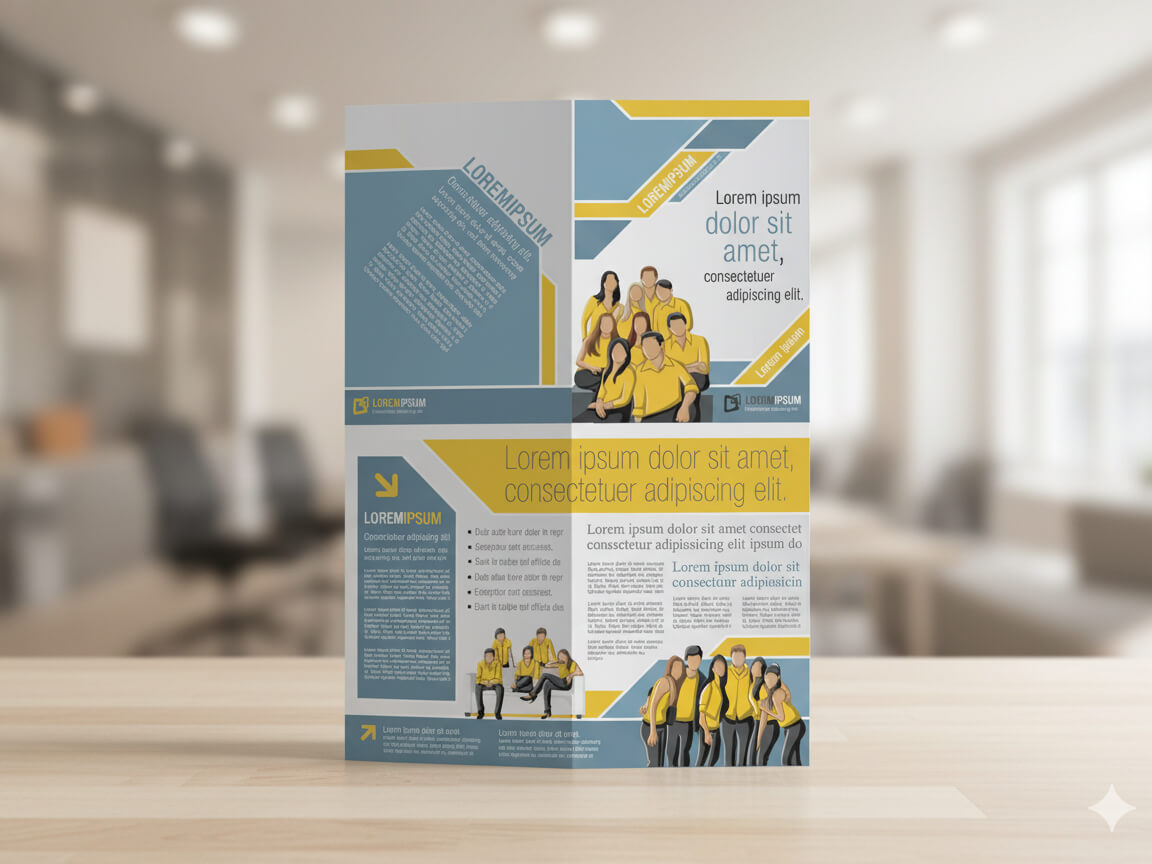 کلکسیون قالب بروشور و فلایر شرکتی مدرن وکتور لایه باز