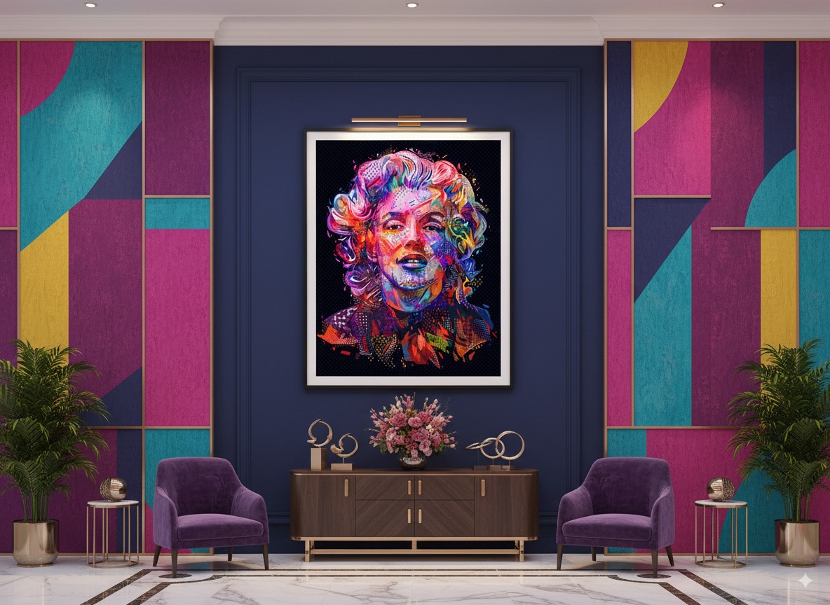 مجموعه آثار آلساندرو پاواتاسو | وکتور آرت و پرتره هندسی پاپ آرت