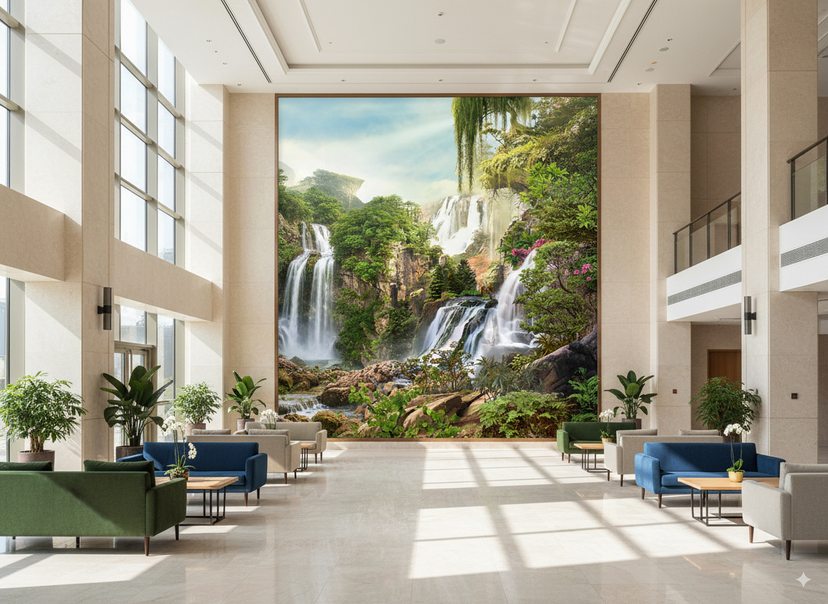 پوستر و کاغذ دیواری سه بعدی | منظره‌های رویایی از طبیعت و دریا