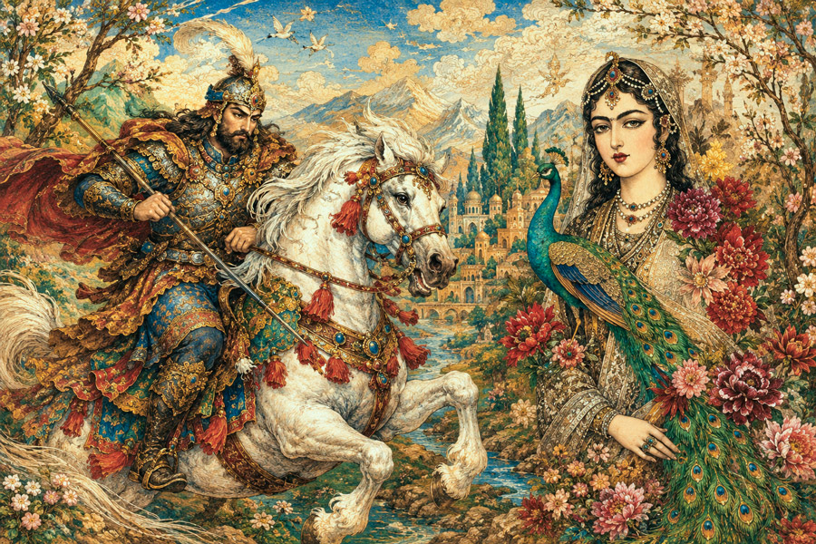 مجموعه مینیاتور نقاشی ایرانی برای پوستر و تابلو هنری