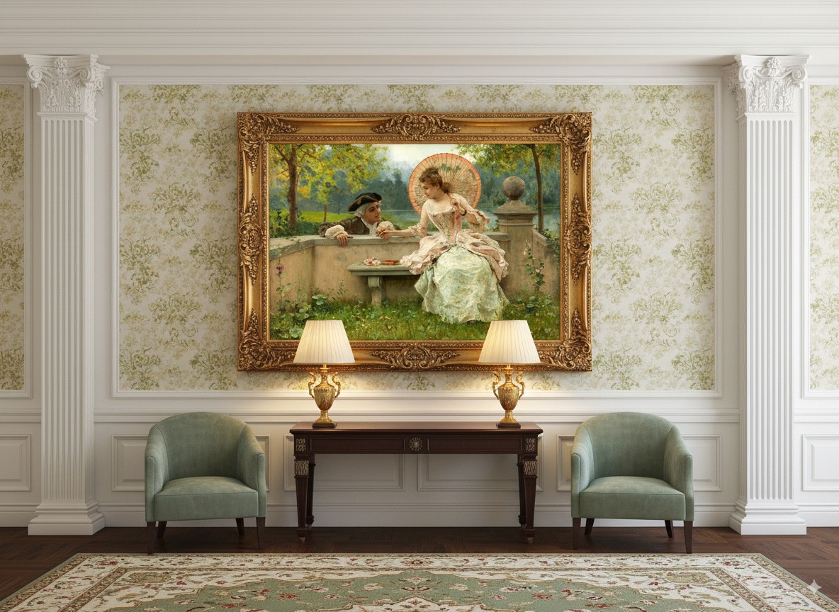 آثار فدریکو آندرئوتی | صحنه‌های رمانتیک و اشرافی از قرن هجدهم