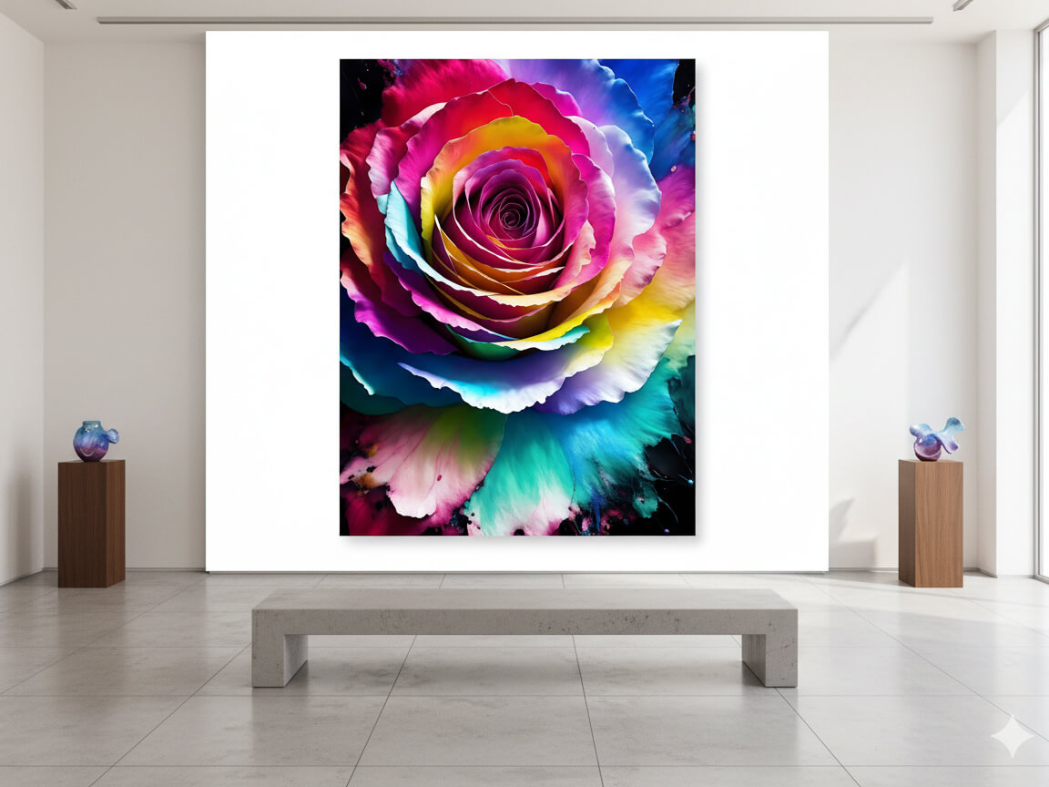 کلکسیون نقاشی دیجیتال گل‌ها و رنگ‌ها