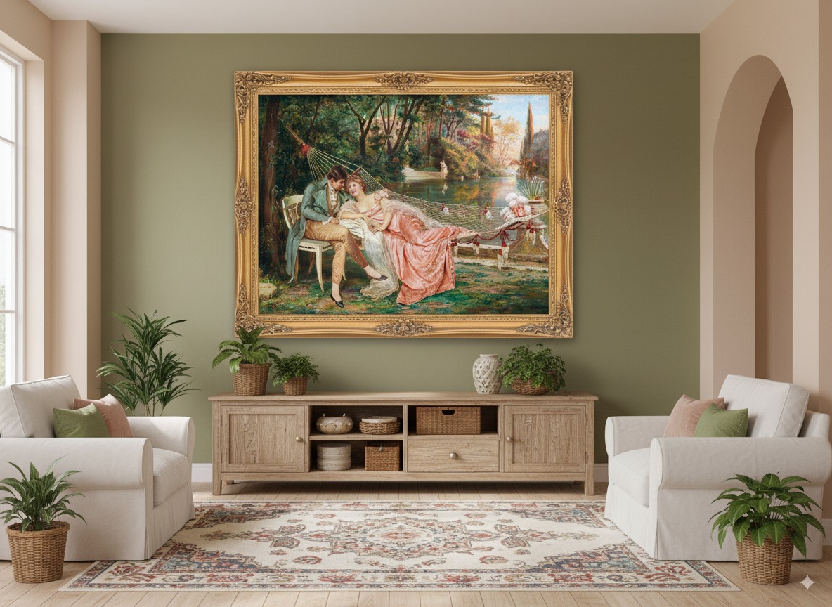 آثار فردریک سولاکروآ | نقاشی‌های اشرافی با پارچه‌های ابریشمین درخشان