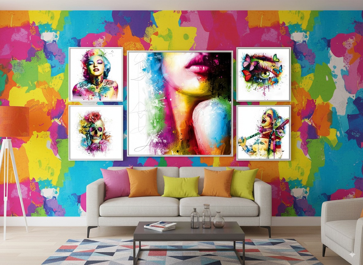 مجموعه آثار پاتریس مورسیانو | پرتره‌های رنگارنگ به سبک پاپ آرت