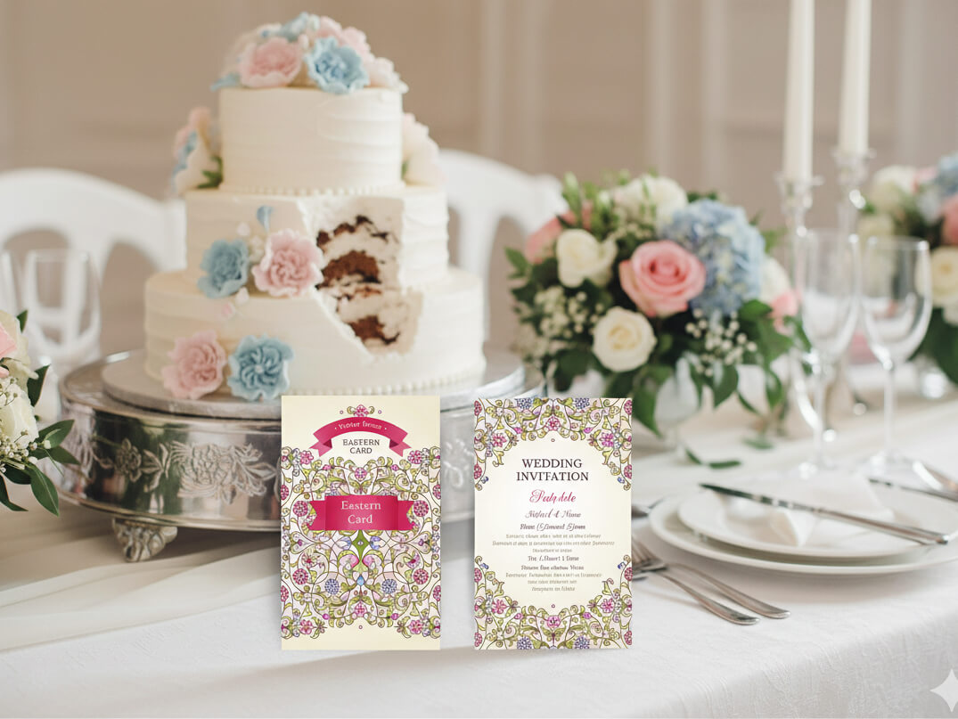 کلکسیون طرح‌های اسلیمی و نقوش اسلامی برای کارت دعوت، بروشور و طراحی مذهبی