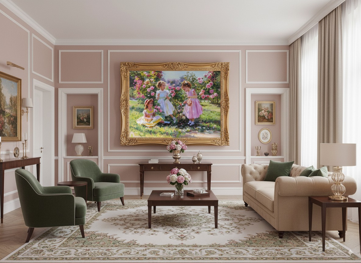 آثار کنستانتین رازوموف | نقاشی امپرسیونیستی از زنان و کودکان زیبا