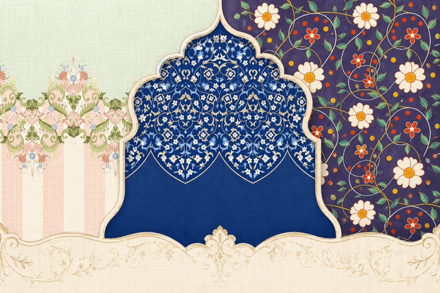 کلکسیون نقوش سنتی و تزئینی با طرح گل و ماندالا