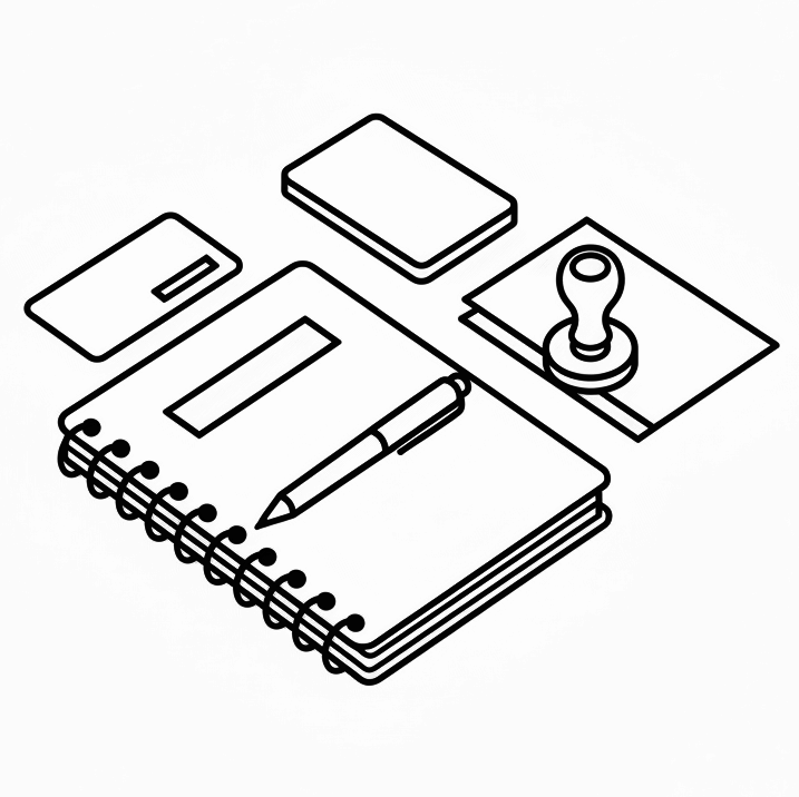 دسته بندی ست اداری (کارت ویزیت / سربرگ / پاکت)