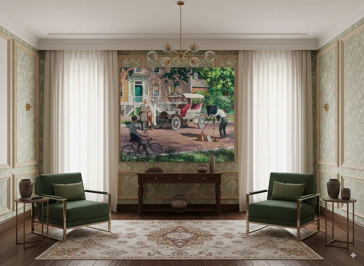 آثار هری اندرسون | تصویرسازی‌های نوستالژیک از زندگی و خودروهای کلاسیک آمریکایی