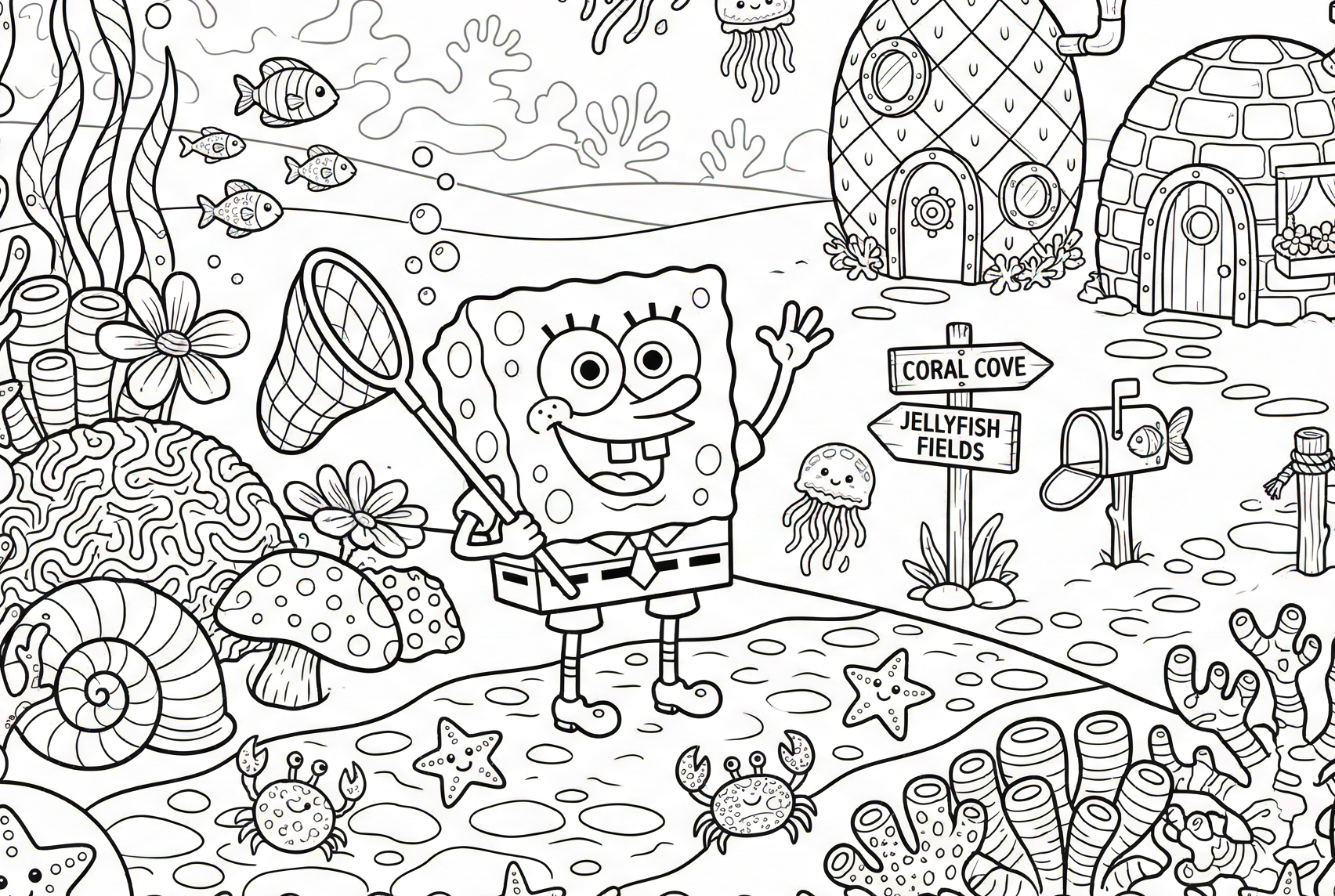 نقاشی و رنگ‌آمیزی باب اسفنجی