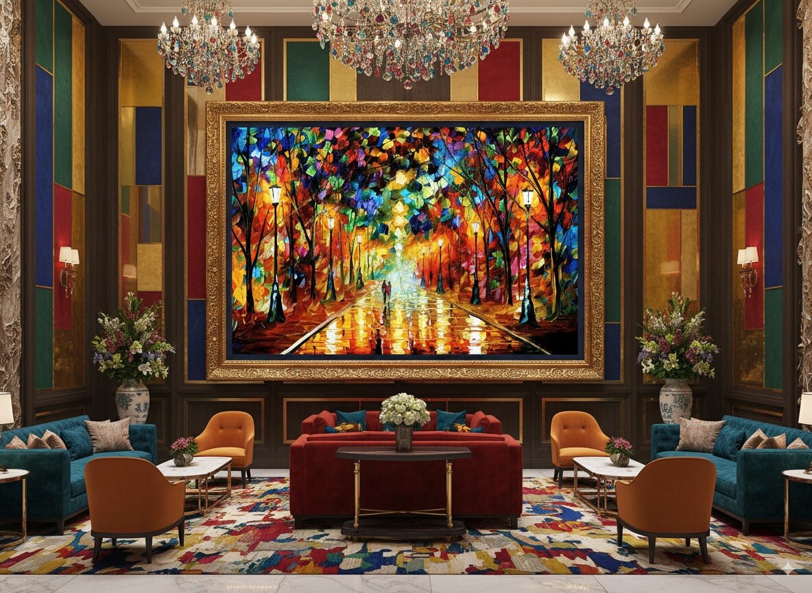 کلکسیون نقاشی‌های امپرسیونیستی و رنگارنگ