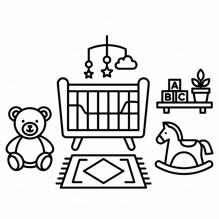 دسته بندی اتاق نوزاد