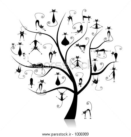 outline picture of family tree