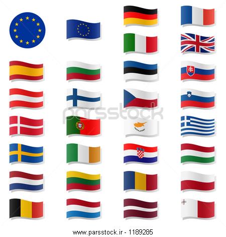 عکس پرچم های کشور های اروپایی