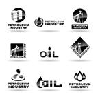 مجموعه ای از آیکون های روغن صنعت نفت
