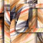 الگوی انتزاعی خطوط تصویر دیجیتال رنگارنگ