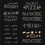 آرم پاستا و پیتزا ایتالیایی با حروف