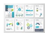 مجموعه ای از عناصر بروشور اینفوگرافیک و گرافیک های تجاری مجموعه بزرگی از عناصر وکتور اینفوگرافیک مدرن برای مفاهیم وب چاپ مجله بروشور بروشور رسانه بازاریابی و تبلیغات