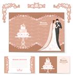 مجموعه زیبای دعوت نامه عروسی و عناصر طراحی با sp برای متن