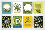 مجموعه بزرگی از پس زمینه های کارناوال برزیل الگوهای پلاکارد پوستر بروشور و طرح بنر