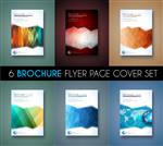 مجموعه ای از 6 قالب بروشور طرح بروشور و جلد نازک برای تجارت