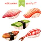 مجموعه آبرنگ سوشی