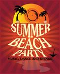 پوستر مهمانی ساحلی تابستانی