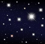 کیهان ستاره در آسمان شب وکتور