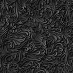 تصویری از الگوی تاک گل سیاه انتزاعی بدون درز