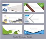 مجموعه ای از قالب های پاکت کاغذی برای طراحی پروژه شما