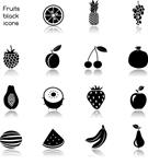 نمادهای میوه سیاه