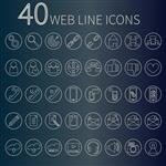 40 نماد وب لاین