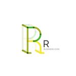 طراحی حداقل فونت R یا حروف آرم