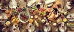 جشن شکرگزاری مفهوم غذا تنظیم شام سنتی
