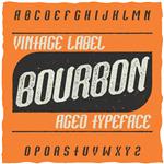 تایپ لیبل قدیمی به نام Bourbon