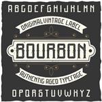 تایپ لیبل قدیمی به نام Bourbon