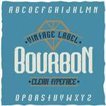 تایپ لیبل قدیمی به نام Bourbon