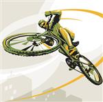 پوستر دوچرخه سواری تصویر دوچرخه سواری لوگوی دوچرخه سواری MTN دوچرخه سوار
