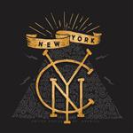 گرافیک سه راهی چاپی مد لباس تی شرت نیویورک طراحی تایپوگرافی دستی