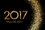 وکتور - 2017 سال نو مبارک طلایی درخشان