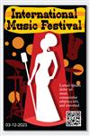 پوستر موسیقی برای جشنواره زنده گروه جاز با خواننده و آلات موسیقی الگوی جلد کنسرت مدرن و رنگارنگ برای وینیل با طرح وکتور جدا شده از مفهوم آهنگ موسیقی